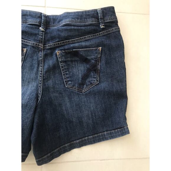 Lane Bryant Jean Shorts Mid Rise Denim Stretch - Picture 8 of 8